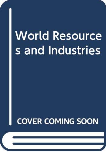 Zimmermann's World resources and industries (9780060450953) by Zimmermann, Erich W