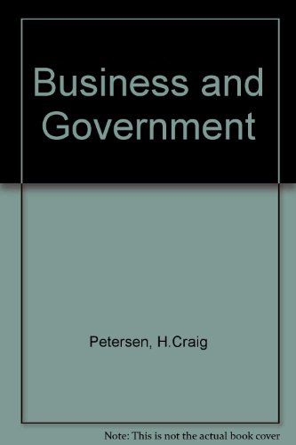 Stock image for Business and government. 3rd edition. for sale by Kloof Booksellers & Scientia Verlag