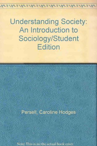 9780060451639: Understanding Society: Introduction to Sociology