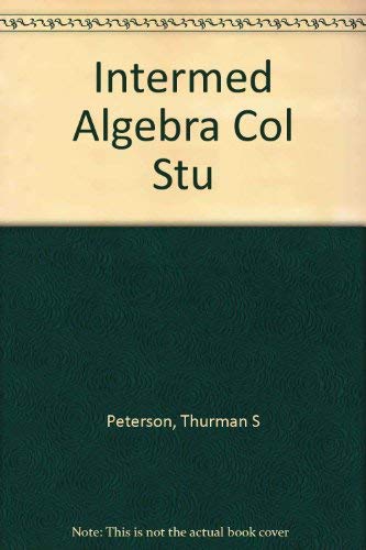 Imagen de archivo de Intermediate Algebra for College Students a la venta por Better World Books