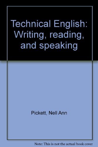 9780060452216: Title: Technical English Writing reading and speaking