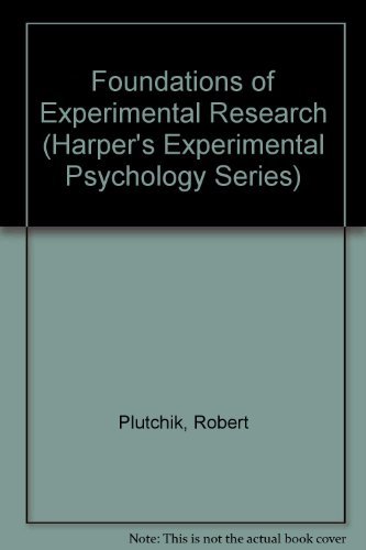 Stock image for Foundations of Experimental Research for sale by Long Island Book Company