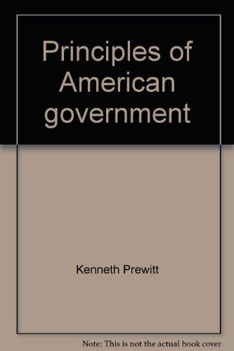 Beispielbild fr Principles of American Government, 2nd edition zum Verkauf von BookDepart