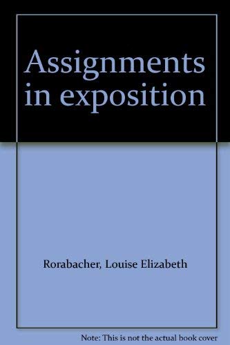 9780060455750: Assignments in exposition