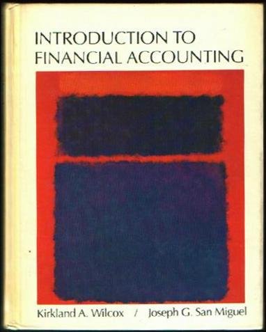 Beispielbild fr Introduction to Financial Accounting, zum Verkauf von Zoom Books Company