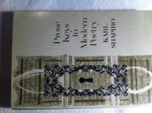 Beispielbild fr Prose Keys to Modern Poetry zum Verkauf von ThriftBooks-Dallas
