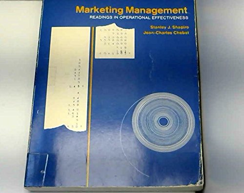 Beispielbild für Marketing management;: Readings in operational effectiveness zum Verkauf von OwlsBooks