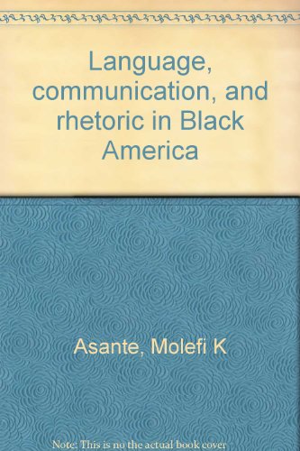 Imagen de archivo de Language, Communication, and Rhetoric in Black America a la venta por Better World Books