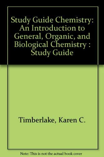 9780060465773: Study Guide to Accompany Chemistry: An Introduction to General, Organic, and Biological Chemistry