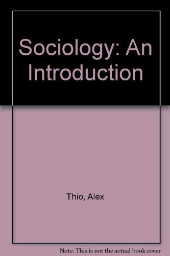 Stock image for Sociology : An Introduction for sale by Better World Books