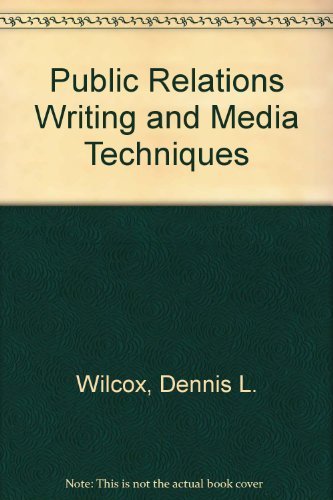 9780060471057: Public Relations Writing and Media Techniques