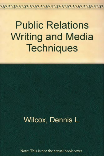 Stock image for Public Relations Writing and Media Techniques for sale by SecondSale