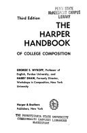 Beispielbild fr Harper's Handbook of College Composition zum Verkauf von Better World Books