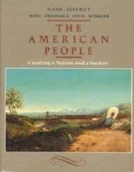 Beispielbild fr The American People: Creating a Nation and a Society zum Verkauf von Wonder Book
