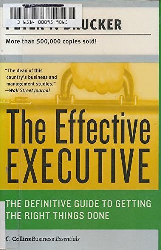 9780060516079: The Effective Executive