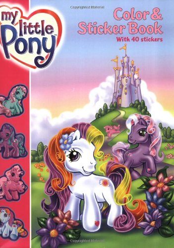 Beispielbild fr My Little Pony Color & Sticker Book [With Stickers] zum Verkauf von Buchpark