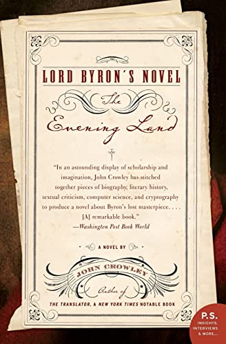 Imagen de archivo de Lord Byron's Novel: The Evening Land a la venta por SecondSale