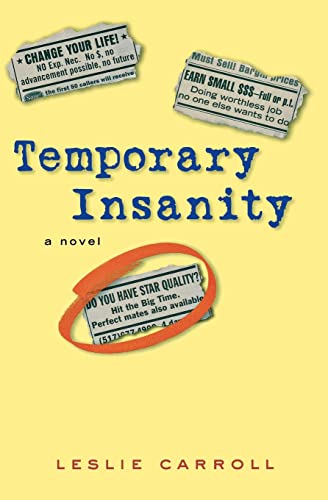 9780060563370: Temporary Insanity
