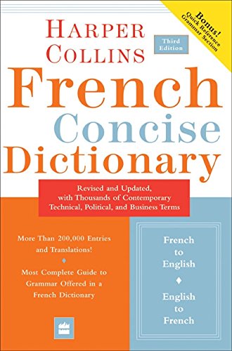 Stock image for Collins French Concise Dictionary, 3e (HarperCollins Concise Dictionary) (English and French Edition) for sale by SecondSale