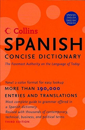 Stock image for Collins Spanish Concise Dictionary, 3e (HarperCollins Concise Dictionaries) (Spanish and English Edition) for sale by Gulf Coast Books