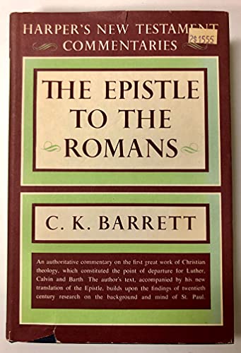 Beispielbild fr The Epistle to the Romans zum Verkauf von Better World Books