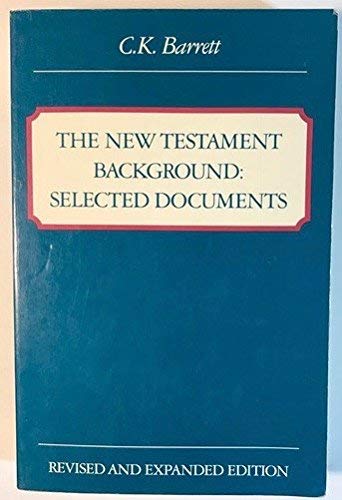 Stock image for New Testament Background: Selected Documents for sale by Wonder Book