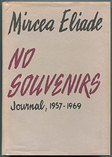 Stock image for No souvenirs: Journal, 1957-1969 for sale by Wonder Book