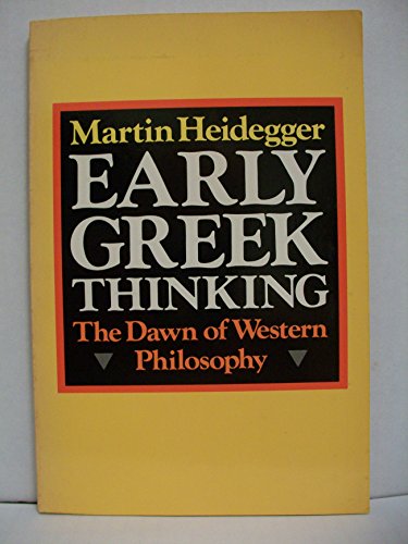 Stock image for Early Greek Thinking : The Dawn of Western Philosophy for sale by Better World Books