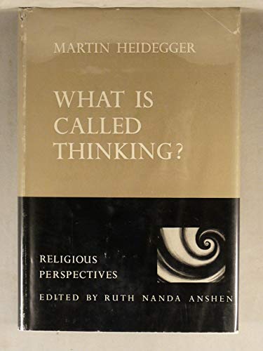 What is Called Thinking? (9780060638511) by Heidegger, Martin