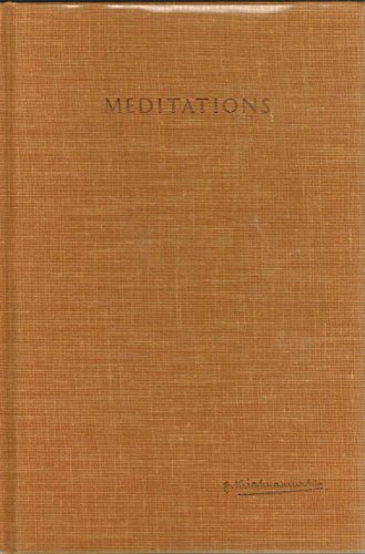 Stock image for MEDITATIONS for sale by Books From California