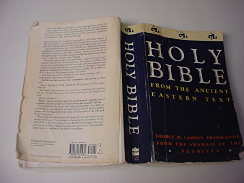 9780060649234: Holy Bible: From the Ancient Eastern Text: George M. Lamsa's Translation From the Aramaic of the Peshitta