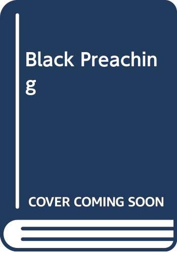 Stock image for Black Preaching for sale by Front Cover Books