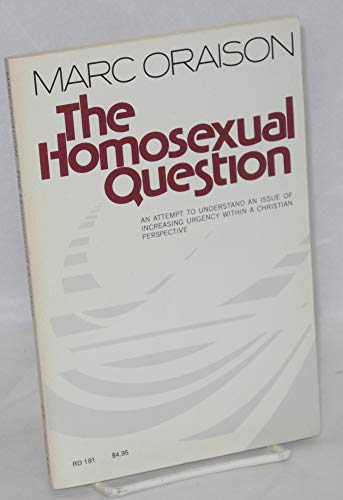 Imagen de archivo de The homosexual question a la venta por Wonder Book