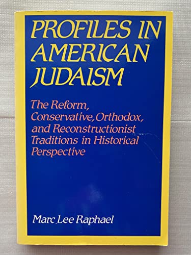 Beispielbild fr Profiles in American Judaism zum Verkauf von ThriftBooks-Dallas