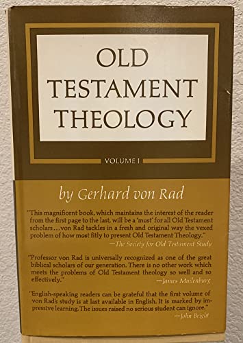 Imagen de archivo de Old Testament Theology: Volume I: The Theology of Israels Historical Traditions a la venta por Solr Books