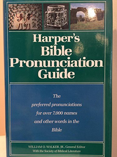 Imagen de archivo de Harper's Bible pronunciation guide a la venta por Gulf Coast Books