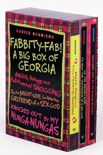 Stock image for Fabbity-Fab! A Big Box of Georgia (Confessions of Georgia Nicolson)- On the Bright Side, I'm Now the Girlfriend of a Sex God / Knocked Out by My Nunga-Nungas / Angus, Thongs and Full-Frontal Snogging for sale by Byrd Books