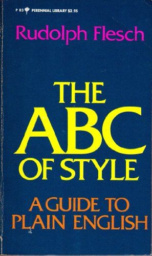 Stock image for ABC of Style: A Guide to Plain English for sale by Ergodebooks