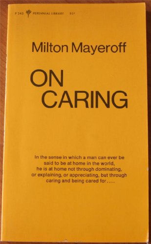 Imagen de archivo de On Caring a la venta por Jenson Books Inc