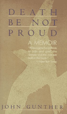 Beispielbild fr Death Be Not Proud : A Memoir zum Verkauf von Better World Books