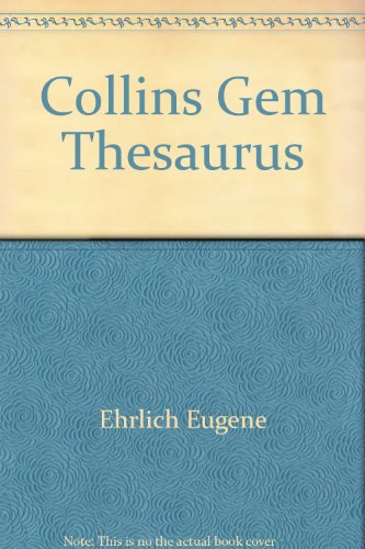 Beispielbild fr Collins Gem Thesaurus zum Verkauf von Wonder Book