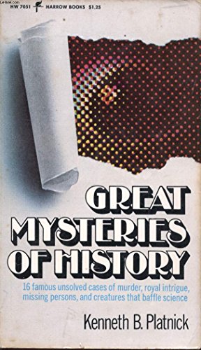 Stock image for Great Mysteries of History (16 famous unsolved cases) for sale by HPB-Diamond