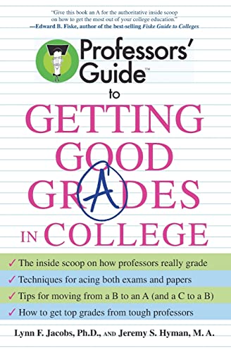 Imagen de archivo de Professors' Guide to Getting Good Grades in College a la venta por SecondSale