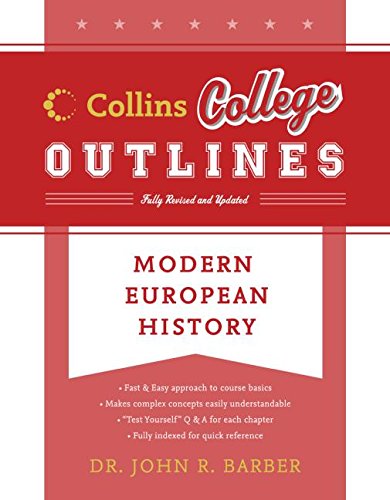 Imagen de archivo de Modern European History (Collins College Outlines) a la venta por HPB-Emerald