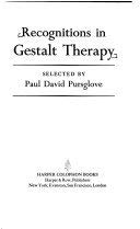 9780060902278: Title: Recognitions In Gestalt Therapy