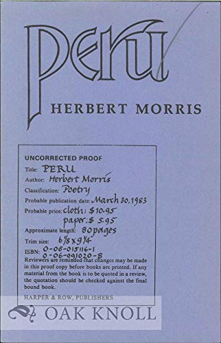 9780060910204: Title: Peru Poems