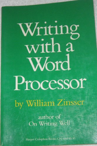 Imagen de archivo de Writing With a Word Processor a la venta por BooksRun