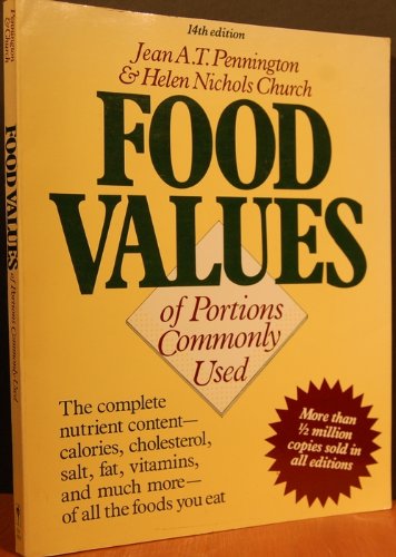Imagen de archivo de Bowes and Church's Food Values of Portions Commonly Used a la venta por HPB-Diamond