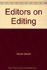Stock image for Editors on Editing for sale by HPB-Ruby