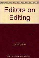 Stock image for Editors on Editing for sale by SecondSale